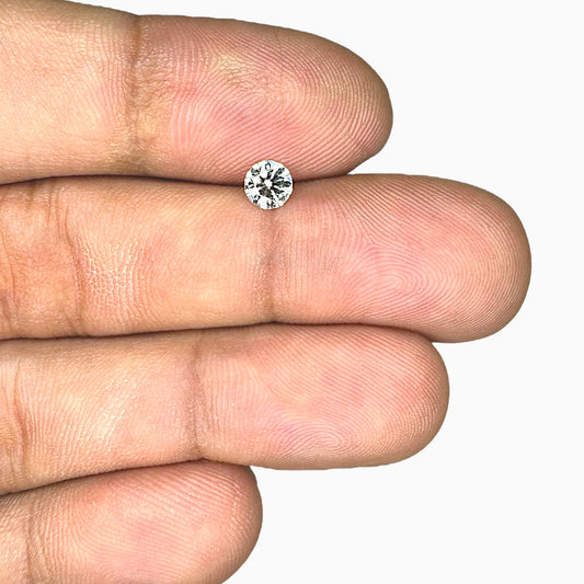 Natural Diamond Stone Round Shape 0.40 Carats Size 4.7x4.7mm