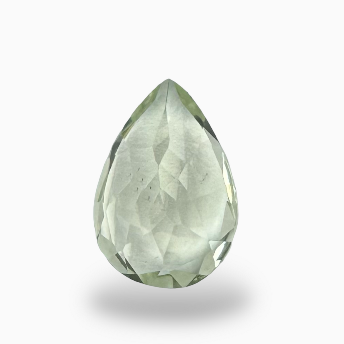 Natural Green Amethyst Stone Pear Shape 4.22 Carats 13X9 mm