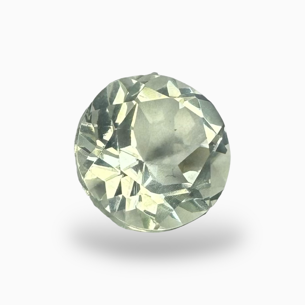 Natural Light Green Amethyst Stone Round Shape 2.25 Carats 9 mm