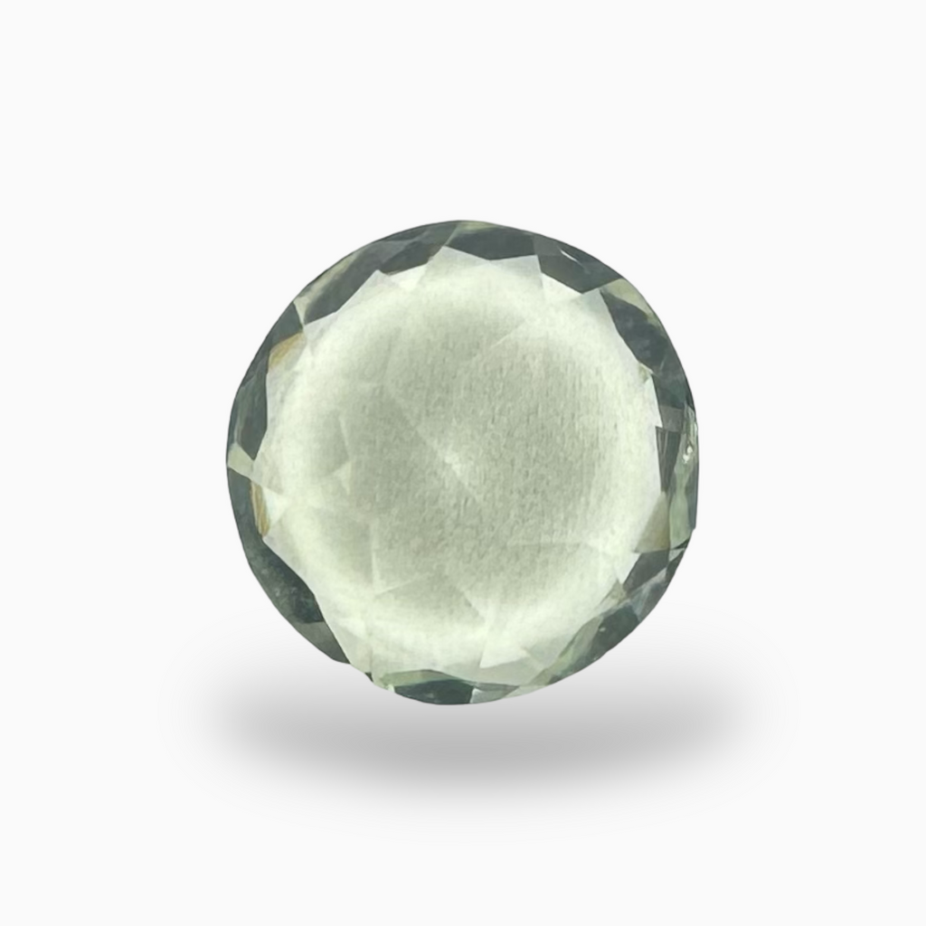 Natural Light Green Amethyst Stone Round Shape 2.25 Carats 9 mm