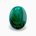 Natural Malachite Stone Oval Cabochon 440 Carats Size 60.5x50mm