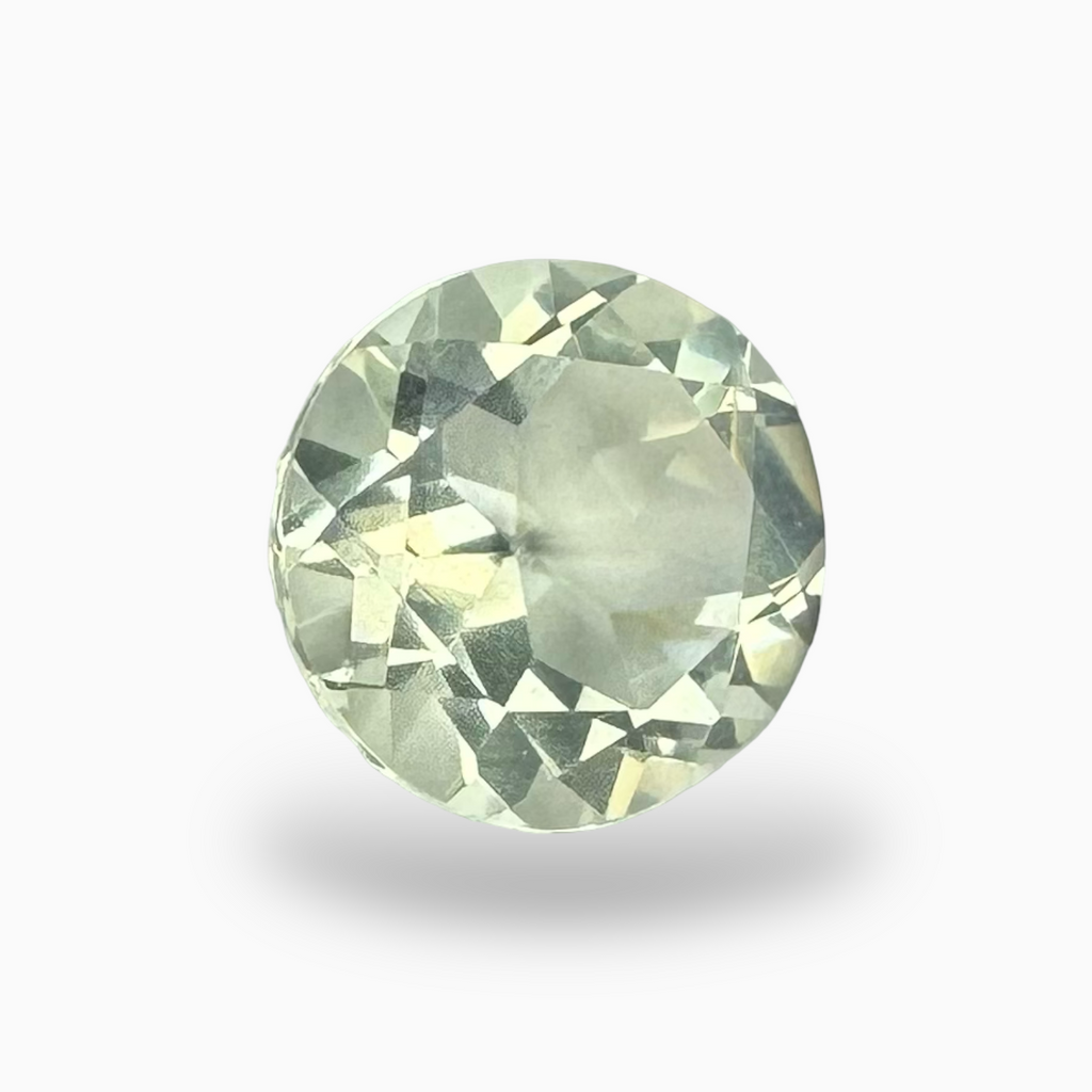 Natural Green Amethyst Stone 3.80 Carats Round Shape (10 mm)