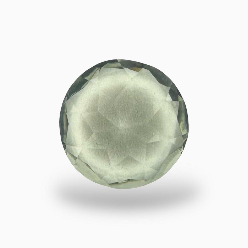 Natural Green Amethyst Stone 3.80 Carats Round Shape (10 mm)