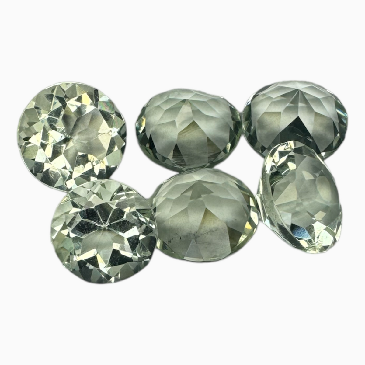 Natural Green Amethyst Stone 3.80 Carats Round Shape (10 mm)