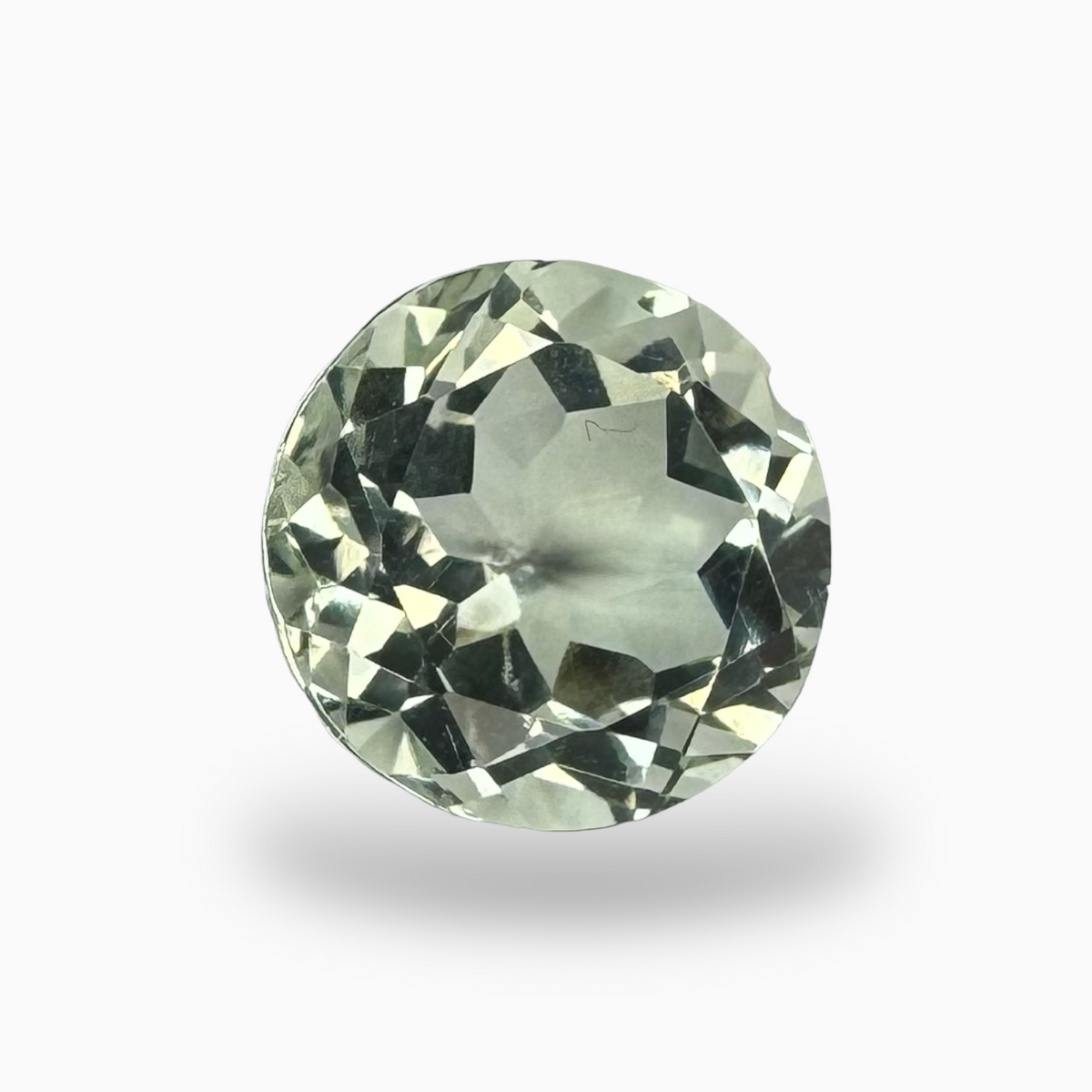 Natural Green Amethyst Stone Olive Color Round 5.00 Carats 11mm