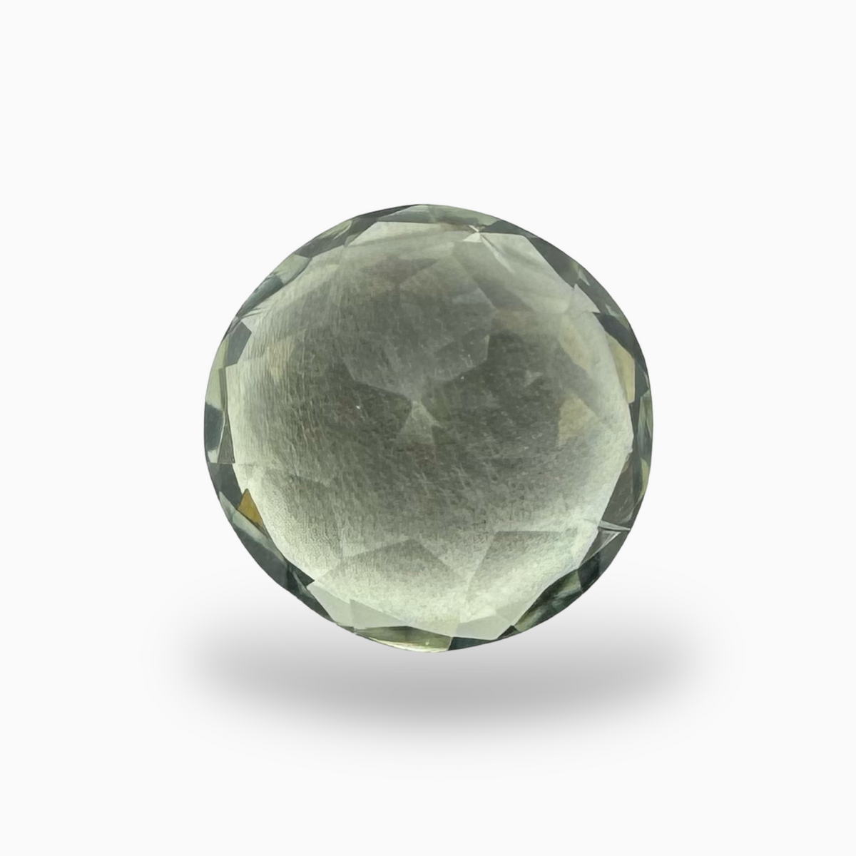 Natural Green Amethyst Stone Olive Color Round 5.00 Carats 11mm