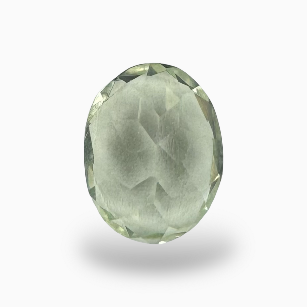 Natural Green Amethyst Stone Oval Shape 2.68 Carats Olive Color 10X8mm
