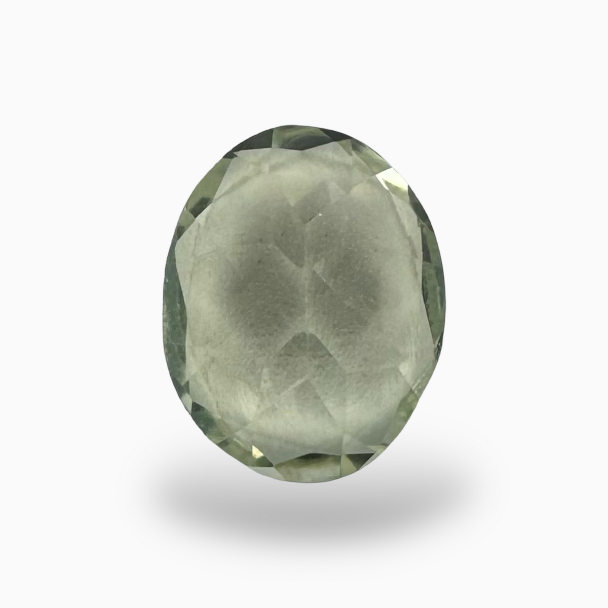 Natural Green Amethyst Stone Olive Color Oval Shape 3.25 Carats 11X9mm