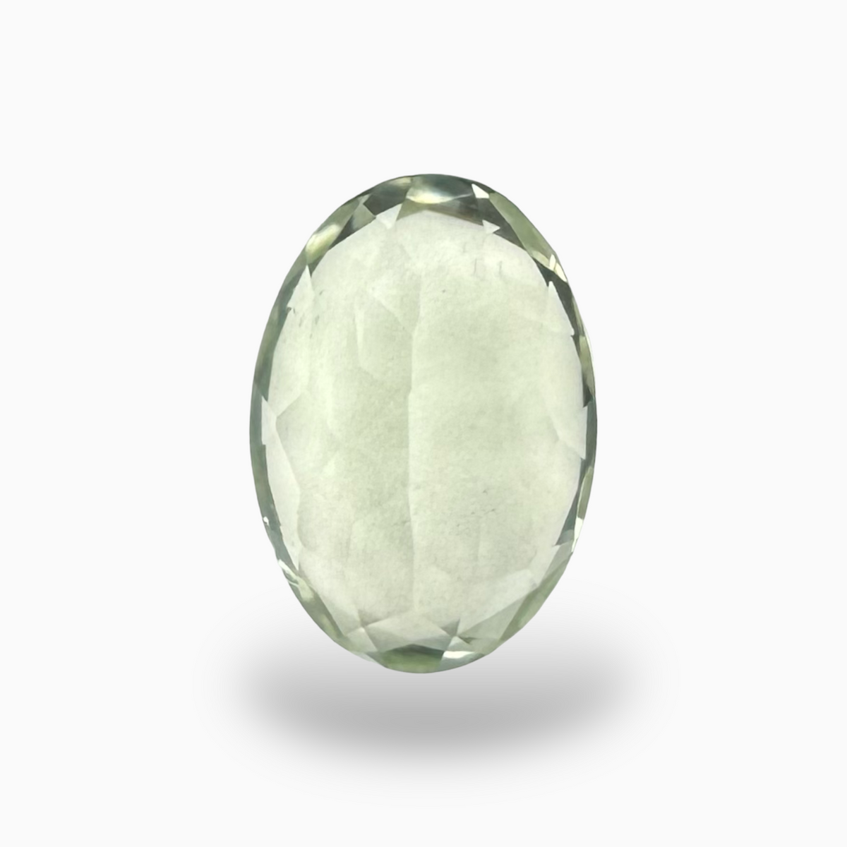 Natural Green Amethyst Stone Olive Color Oval Shape 5.60 Carats 14X10mm