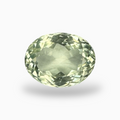 Natural Green Amethyst Stone Oval Shape Olive Color 9.10 Carats 15X11mm
