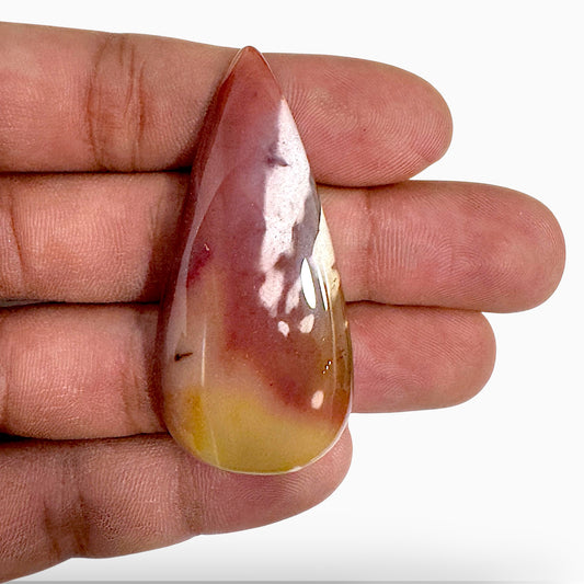 Mookaite Jasper Pear Cabochon 65.77 Carats Size 65x35mm