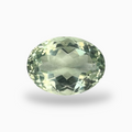 Natural Green Amethyst Stone Olive Color Oval Shape 9.41 Carats 15X11mm