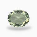 Natural Green Amethyst Stone Olive Color Oval Shape 10.40 Carats 15.5X13.5mm