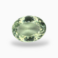 Natural Green Amethyst Stone Oval Shape Olive Color 12.56 Carats 16.8X13mm