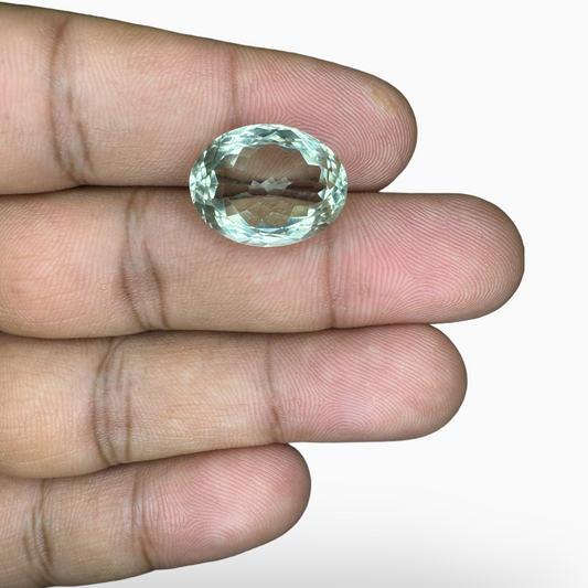 Natural Green Amethyst Stone Pear Shape 10.10 Carat Olive Color 16.8X13mm