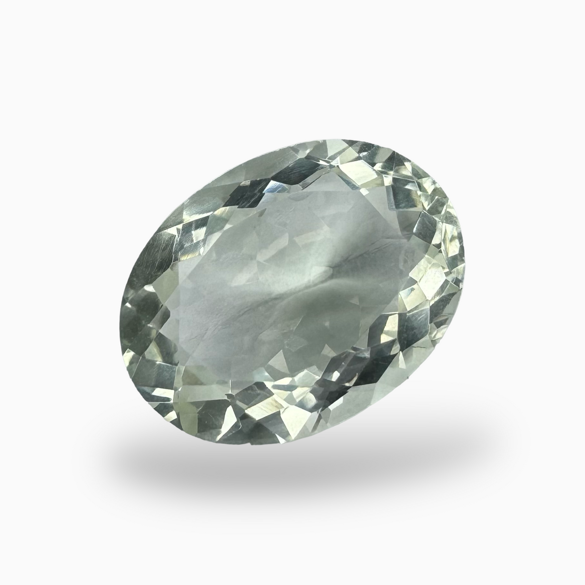 Natural Green Amethyst Stone Pear Shape 10.75 Carat Olive Color 17.5X13.3mm