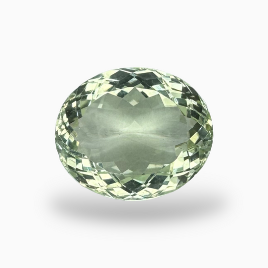 Natural Green Amethyst Stone Oval Shape 15.72 Carat Olive Color 17.5X15mm