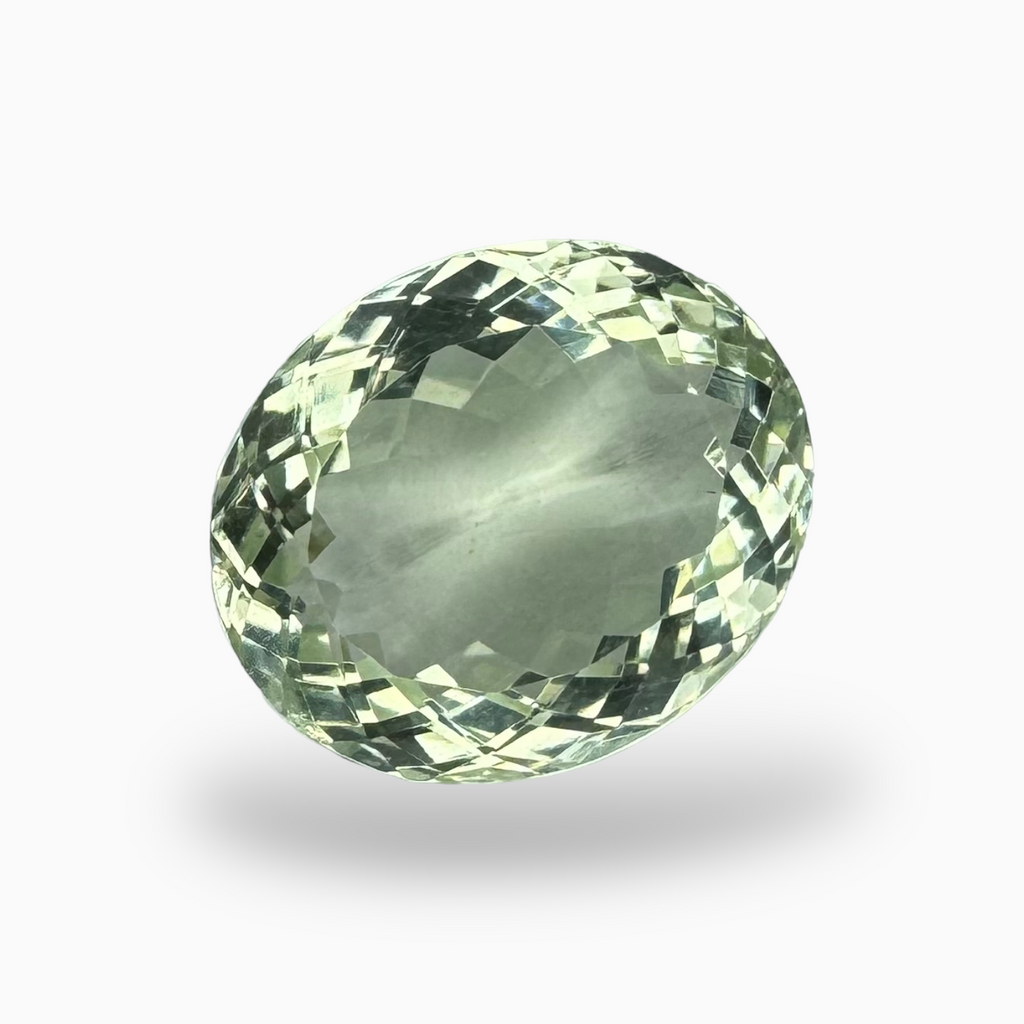 Natural Green Amethyst Stone Oval Shape 15.72 Carat Olive Color 17.5X15mm