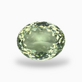 Natural Green Amethyst Stone Oval Shape Olive Color 15.60 Carats 17.6X14.3mm