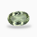 Natural Green Amethyst Stone Oval Shape Olive Color 11.96 Carats 18X12mm