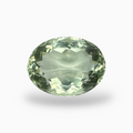 Natural Green Amethyst Stone Oval Shape Olive Color 12.26 Carats 17.5X13.2mm