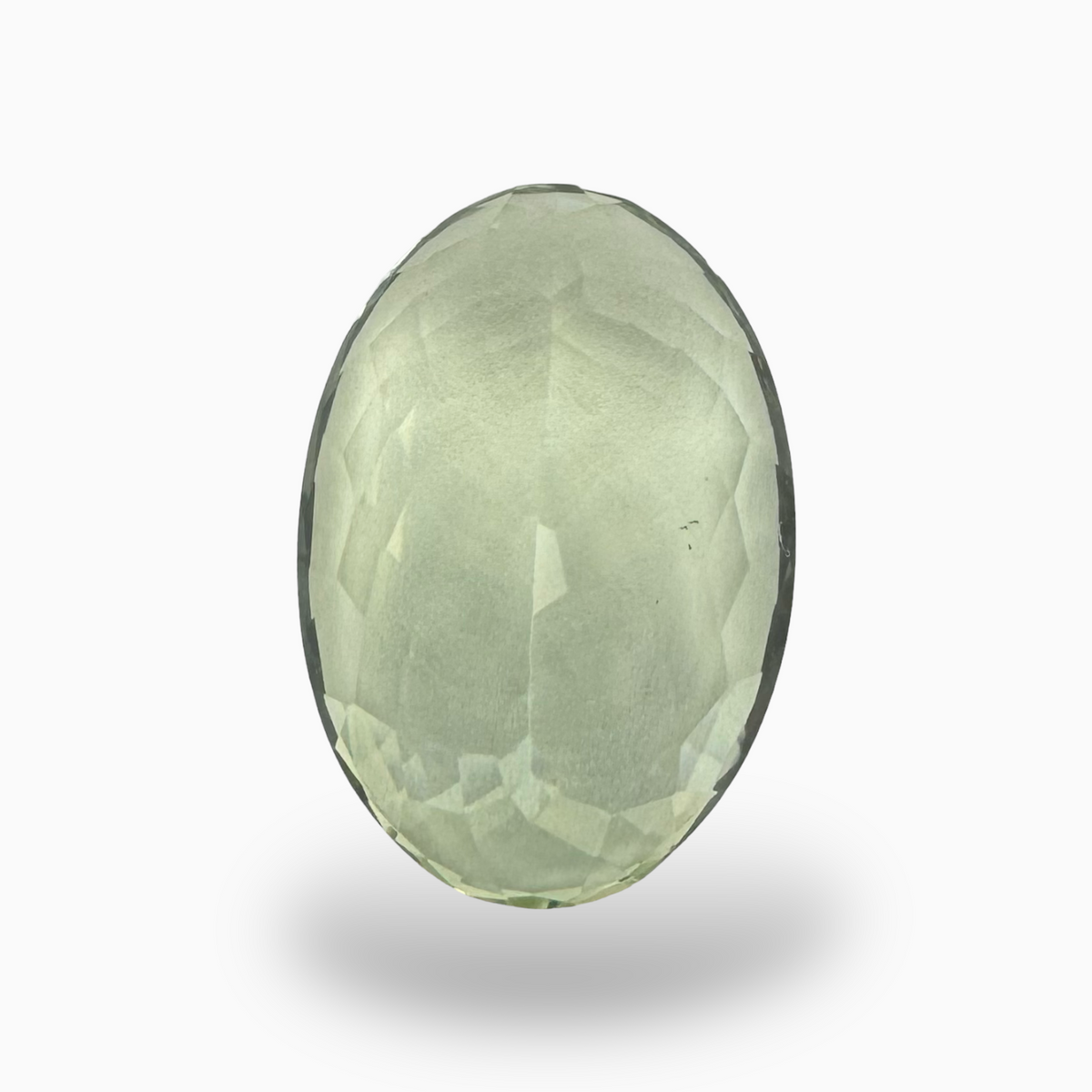 Natural Green Amethyst Stone Oval Shape 19.85 Carat Olive Color 21X16mm
