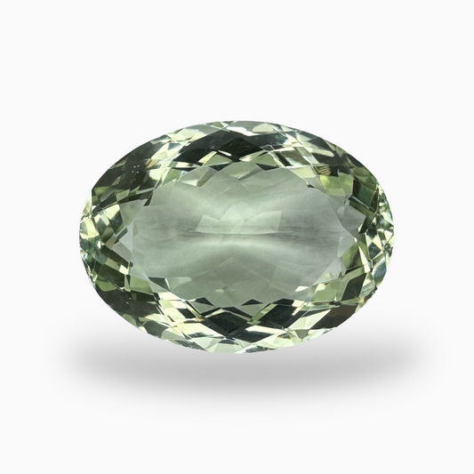 Natural Green Amethyst Stone Oval Shape 19.85 Carat Olive Color 21X16mm