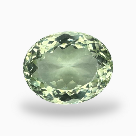 Natural Green Amethyst Stone Oval Shape 18.58 Carat Olive Color 18.7X15.1mm