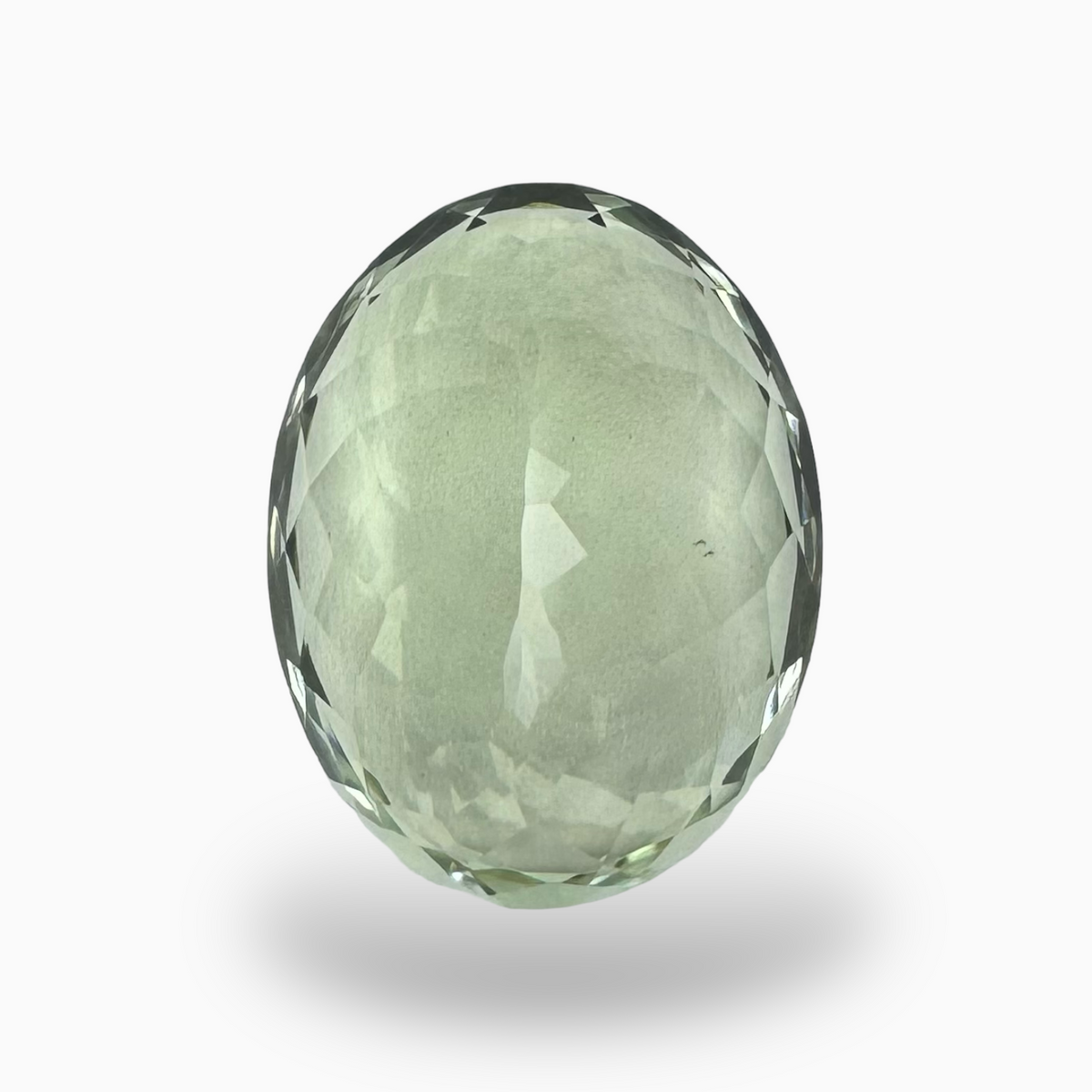 Natural Green Amethyst Stone Oval Shape 18.58 Carat Olive Color 18.7X15.1mm