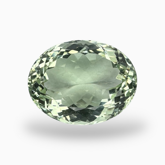 Natural Green Amethyst Stone 13.3 Carat Oval Shape Olive Color 17.5X13.7mm