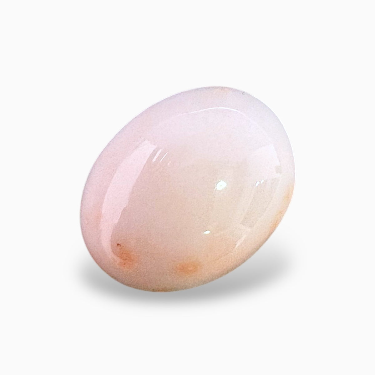 Natural Pink Coral Moonga Stone 10.98 Carats Oval Cabochon Shape 16.3x12.7mm