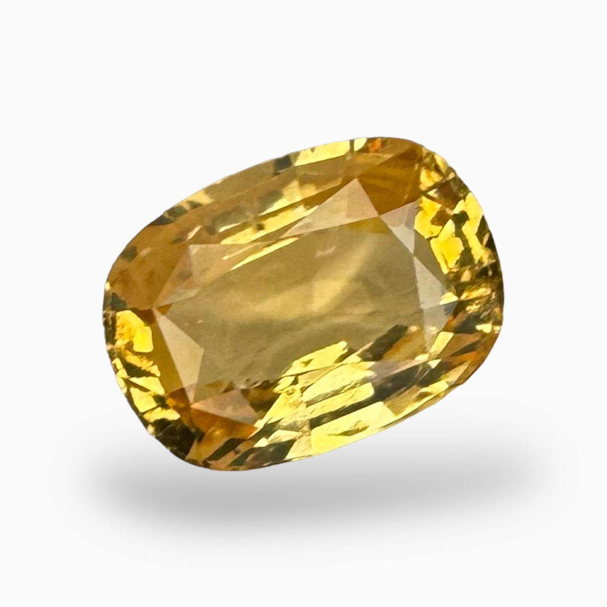 Natural Hessonite Garnet Orange 3.74 Carats Cushion Shape 11.06X7.99mm (Gomed Stone)