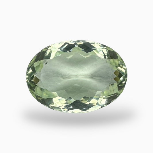 Natural Green Amethyst Stone 14.72 Carat Oval Shape Olive Color 19X14mm