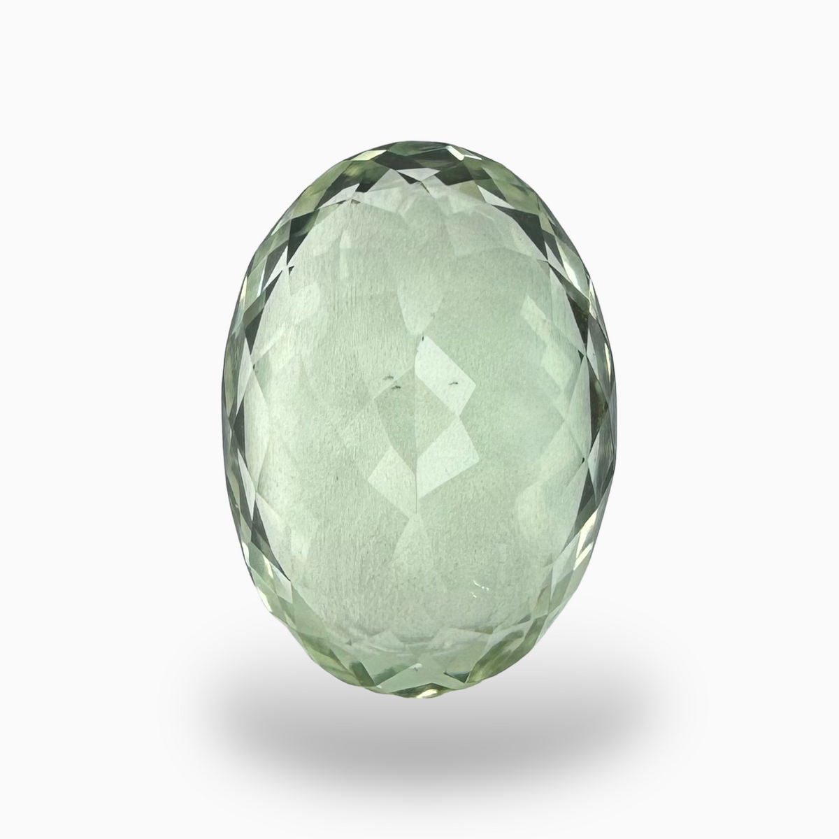 Natural Green Amethyst Stone 14.72 Carat Oval Shape Olive Color 19X14mm