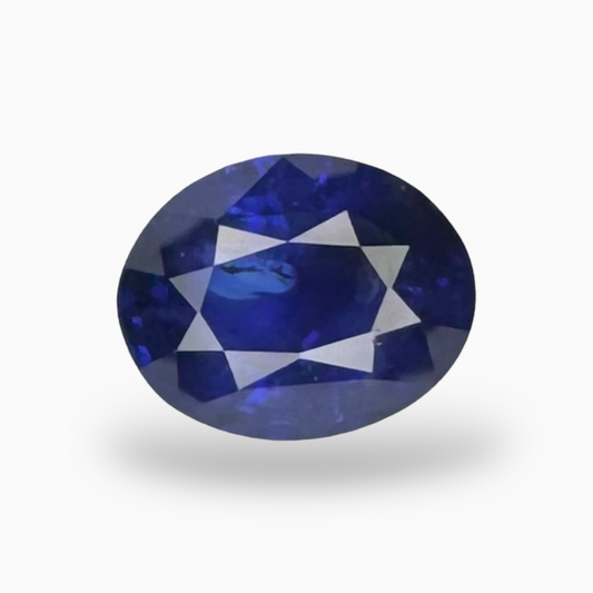 Natural Blue Sapphire Stone 3.15 ct Oval Shape 9.66X7.74mm IDL Certified