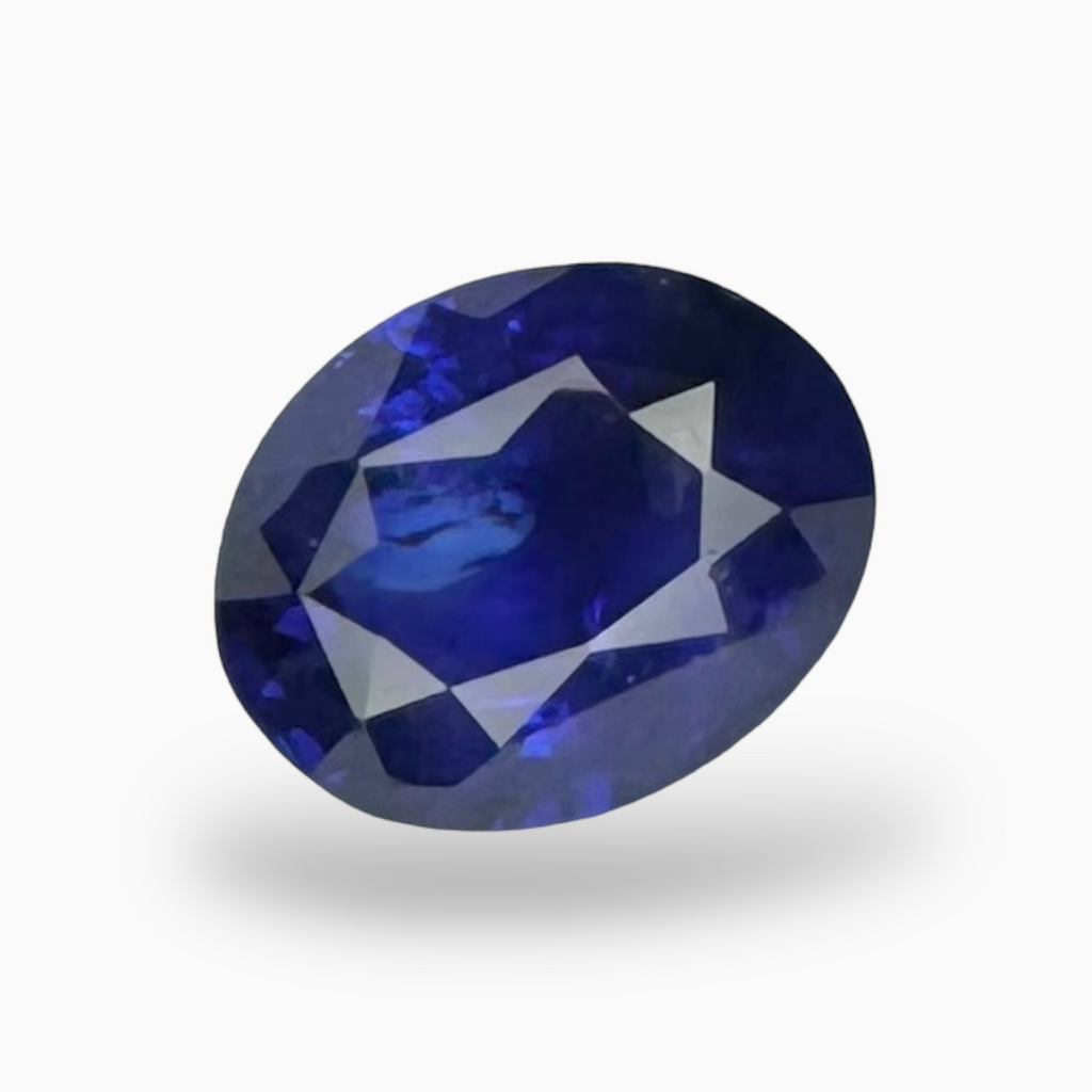 Natural Blue Sapphire Stone 3.15 ct Oval Shape 9.66X7.74mm IDL Certified
