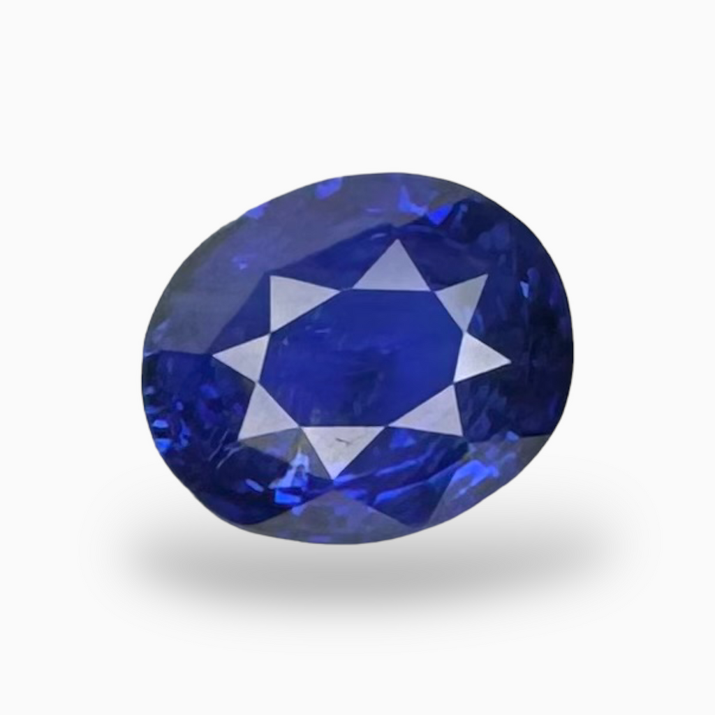 Natural Blue Sapphire Stone 3.04 carats Oval Shape 10.19X7.47mm IDL Certified