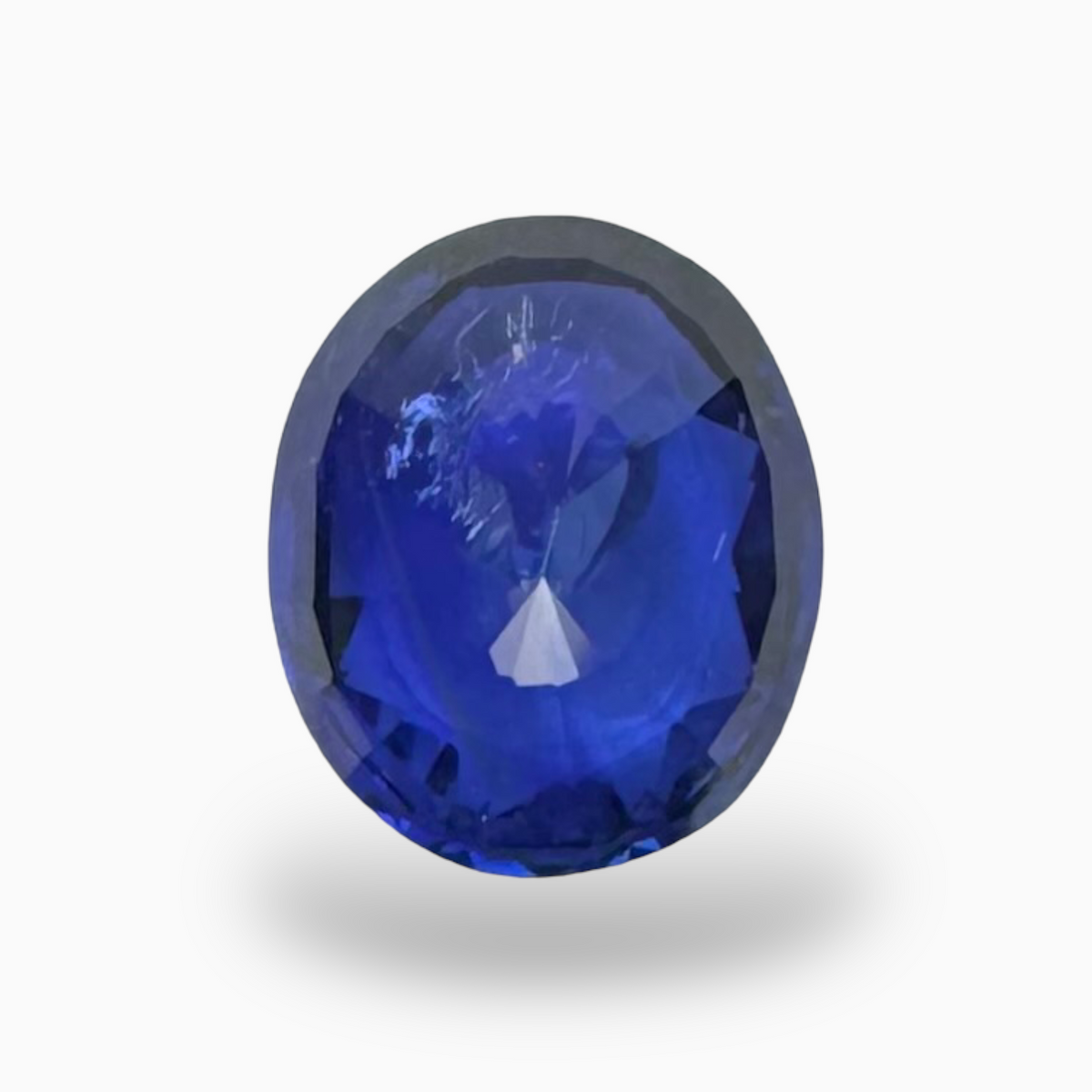 Natural Blue Sapphire Stone 3.04 carats Oval Shape 9.53X7.95mm IDL Certified