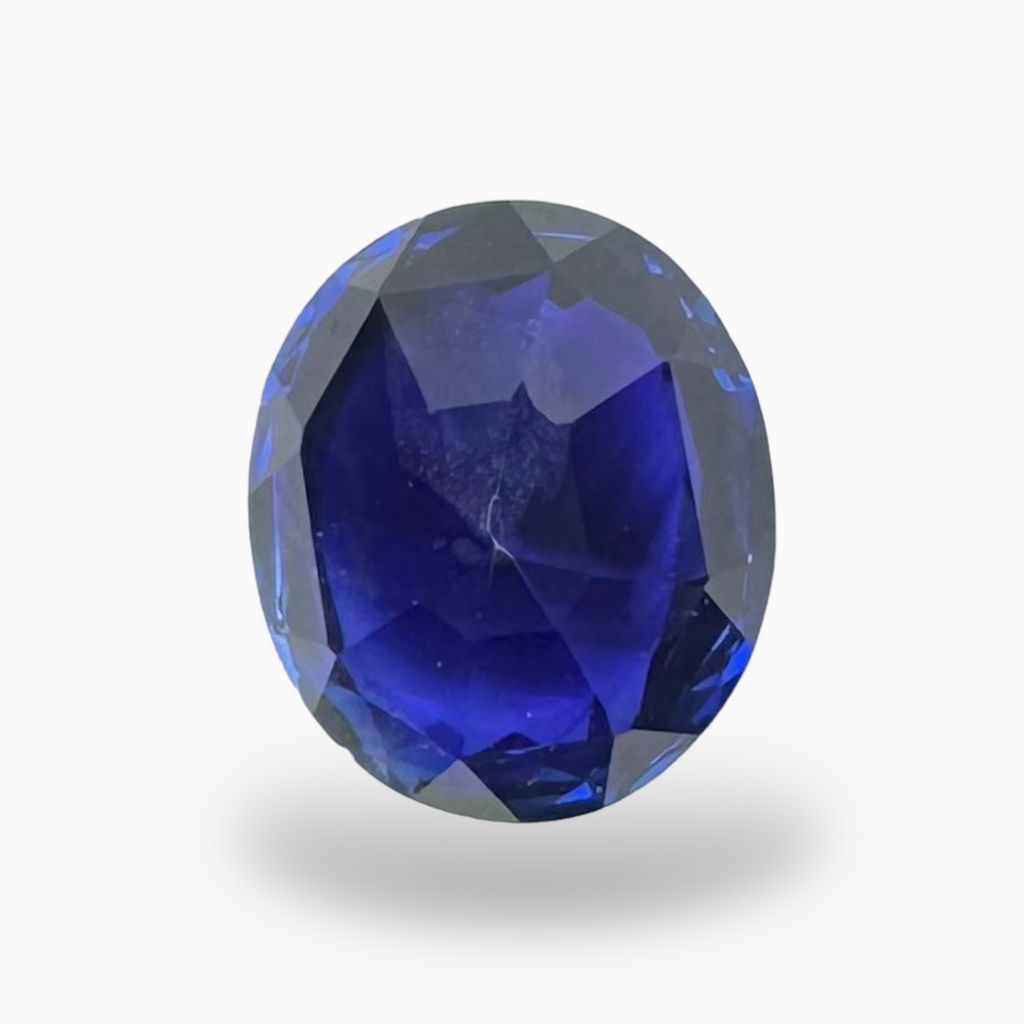 Natural Blue Sapphire Stone 3.69 carats Oval Shape 9.61X8.18mm IDL Certified