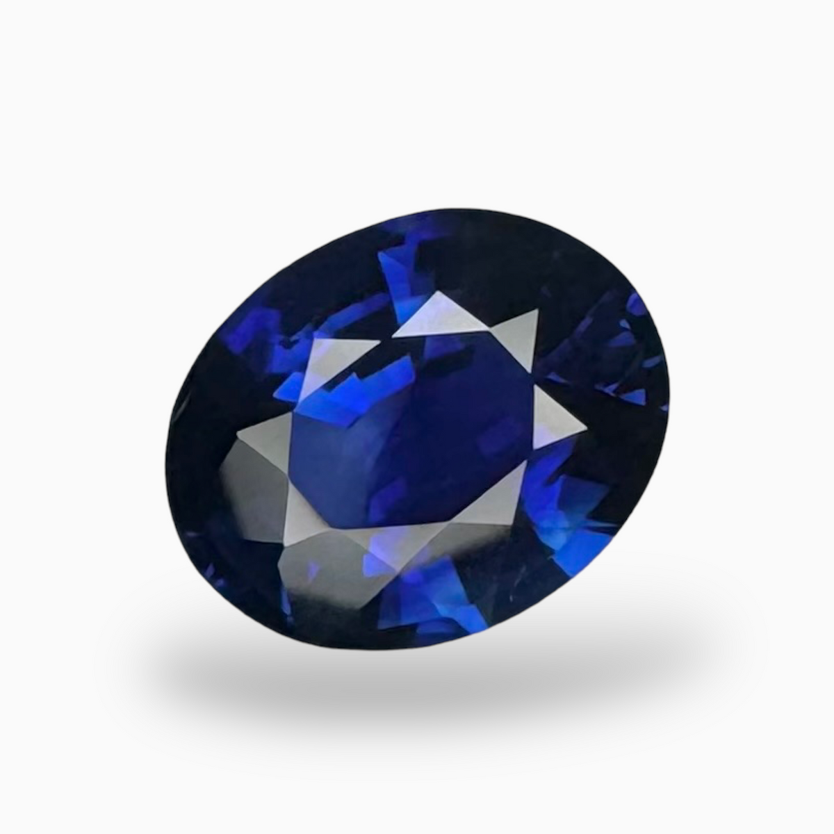 Natural Blue Sapphire Stone 5.02 carats Oval Shape 12.14X9.69mm IDL Certified