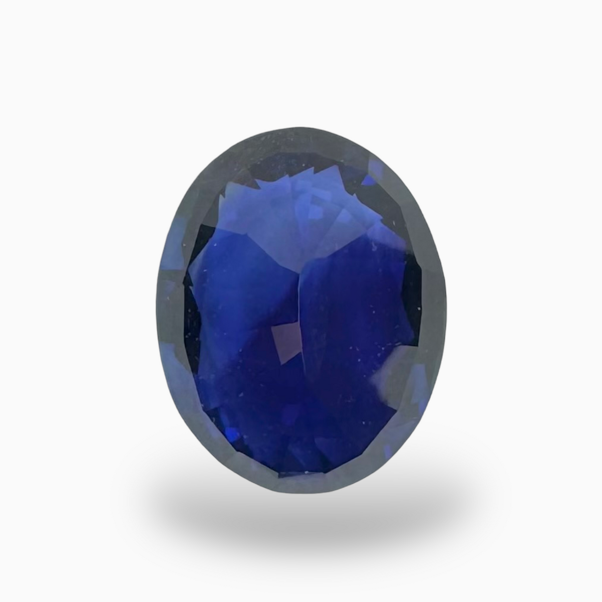 Natural Blue Sapphire Stone 5.02 carats Oval Shape 12.14X9.69mm IDL Certified
