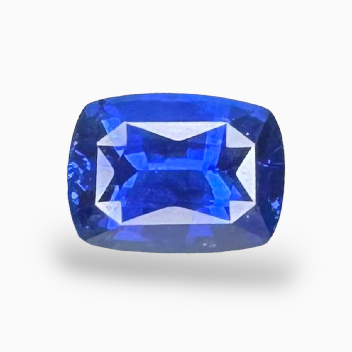 Natural Blue Sapphire Stone 3.21 carats Cushion Shape 9.23X6.78mm IDL Certified