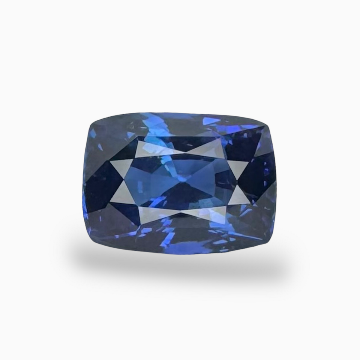 Natural Blue Sapphire Stone 3.18 Carats Cushion 9.03X6.67mm IDL Certified