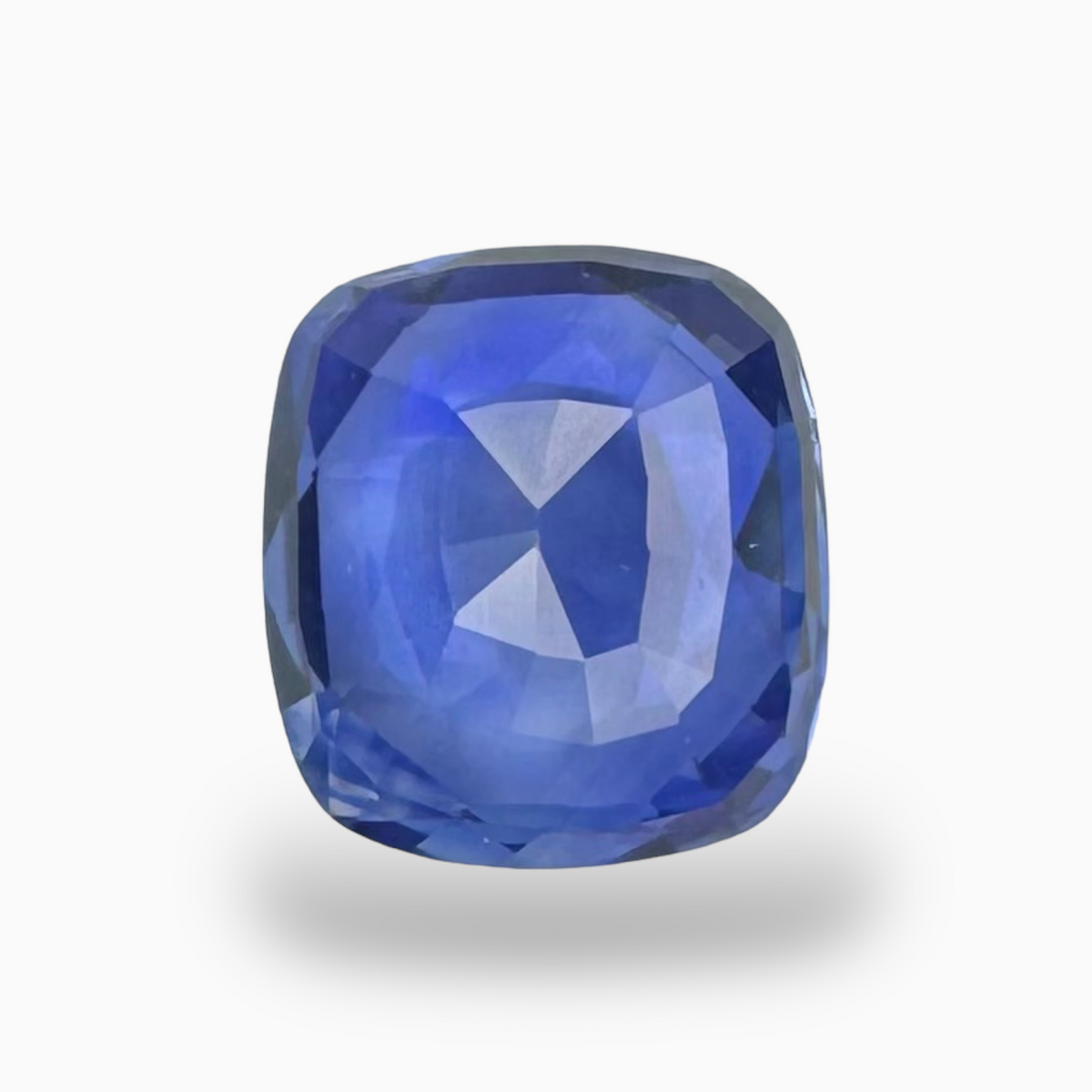 Natural Blue Sapphire Stone 3.14 Carats Cushion 8.88X6.06mm IDL Certified