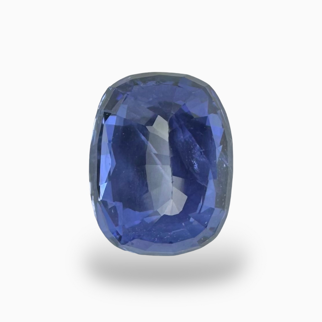 Natural Blue Sapphire Stone 3.55 Carats Cushion 9.48X7.43mm IDL Certified