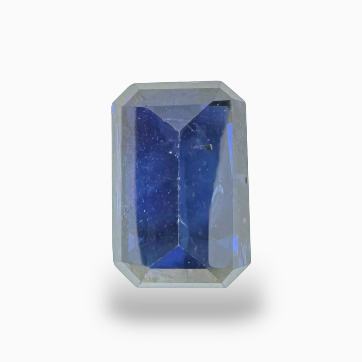 Natural Blue Sapphire Stone 4.23 Carats Emerald Cut 10.51X6.73mm IDL Certified