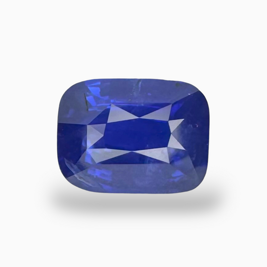 Natural Blue Sapphire Stone 3.13 Carats Cushion Shape 9.21X6.98mm IDL Certified