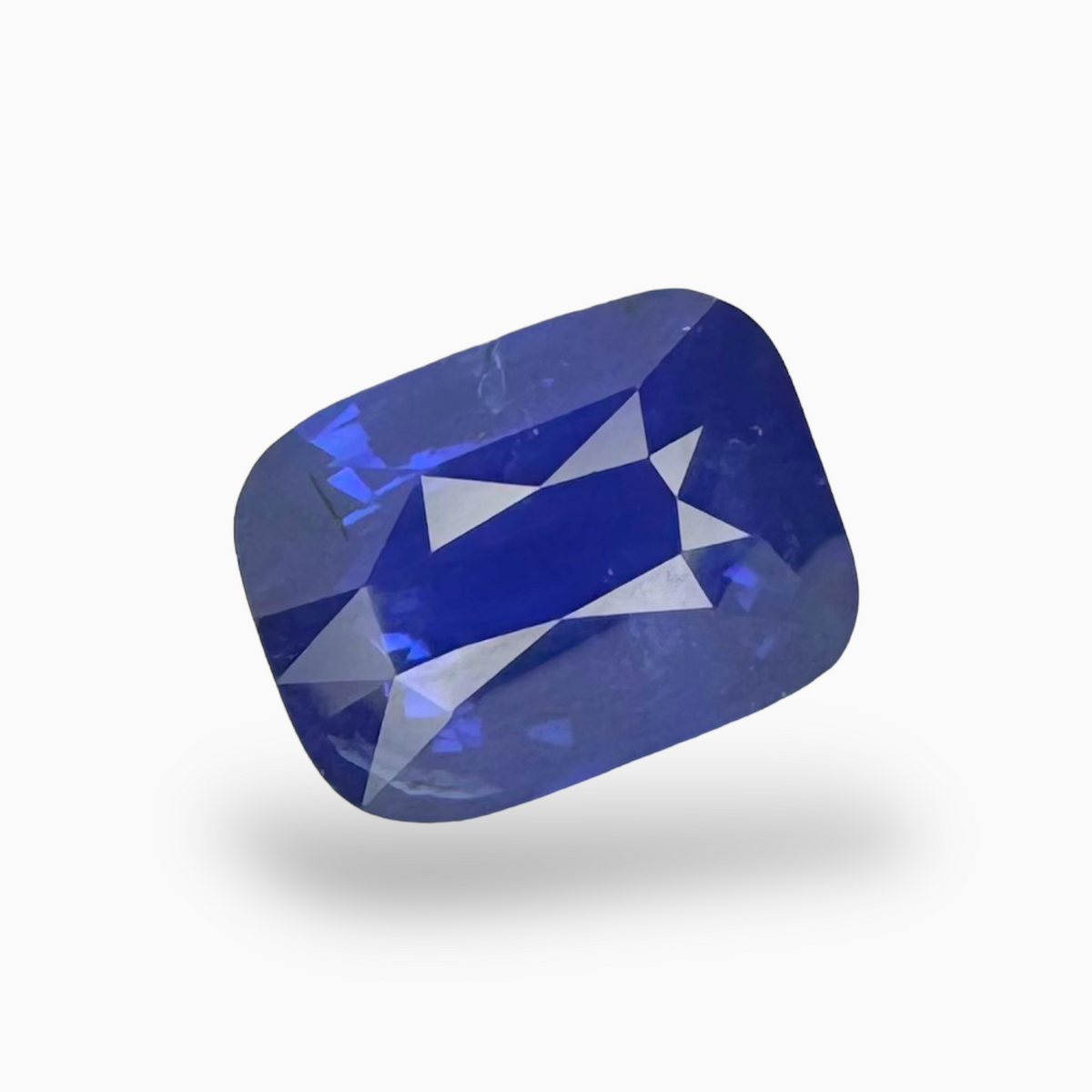 Natural Blue Sapphire Stone 3.13 Carats Cushion Shape 9.21X6.98mm IDL Certified