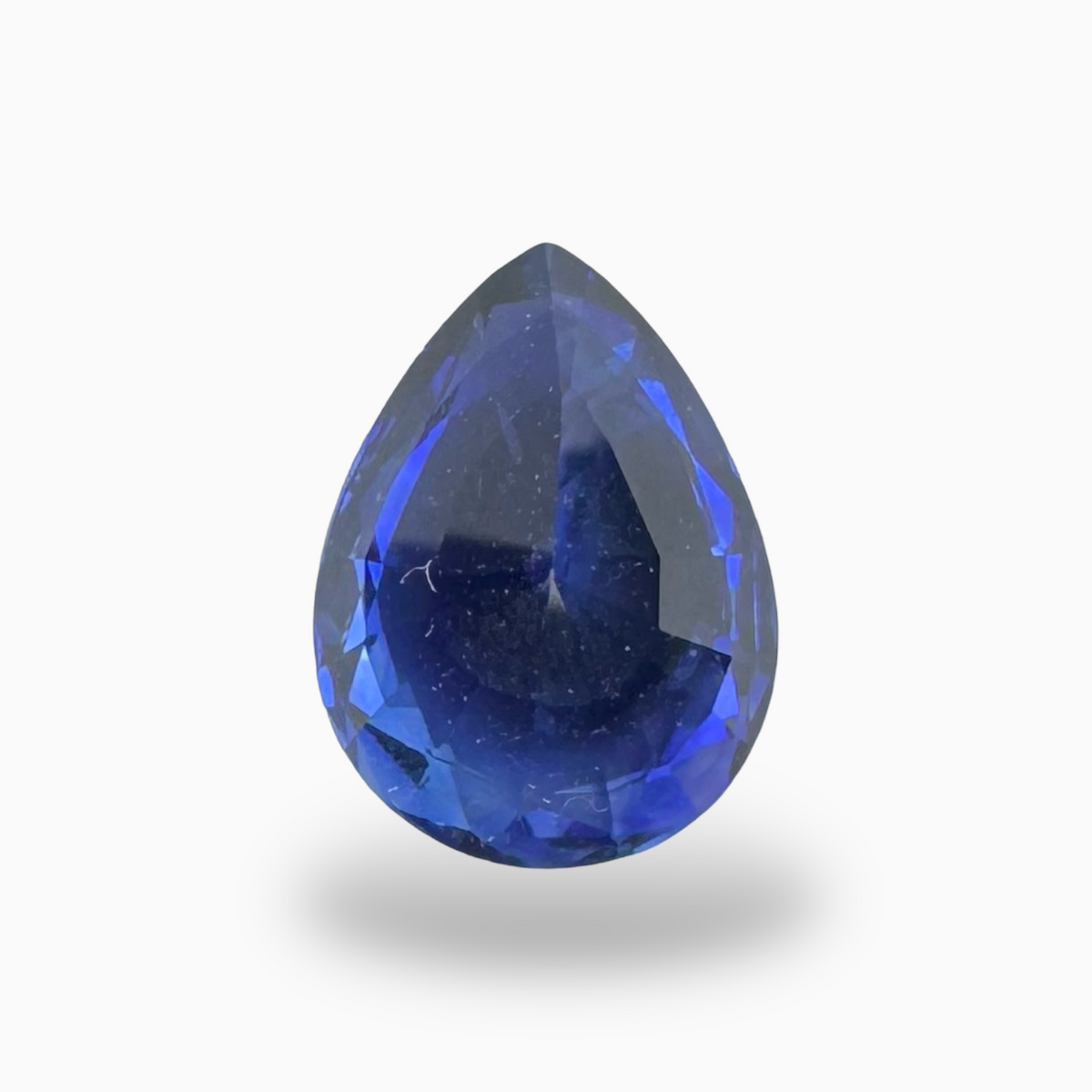 Natural Blue Sapphire Stone 2.60 Carats Pear Shape 9.70X7.18mm IDL Certified