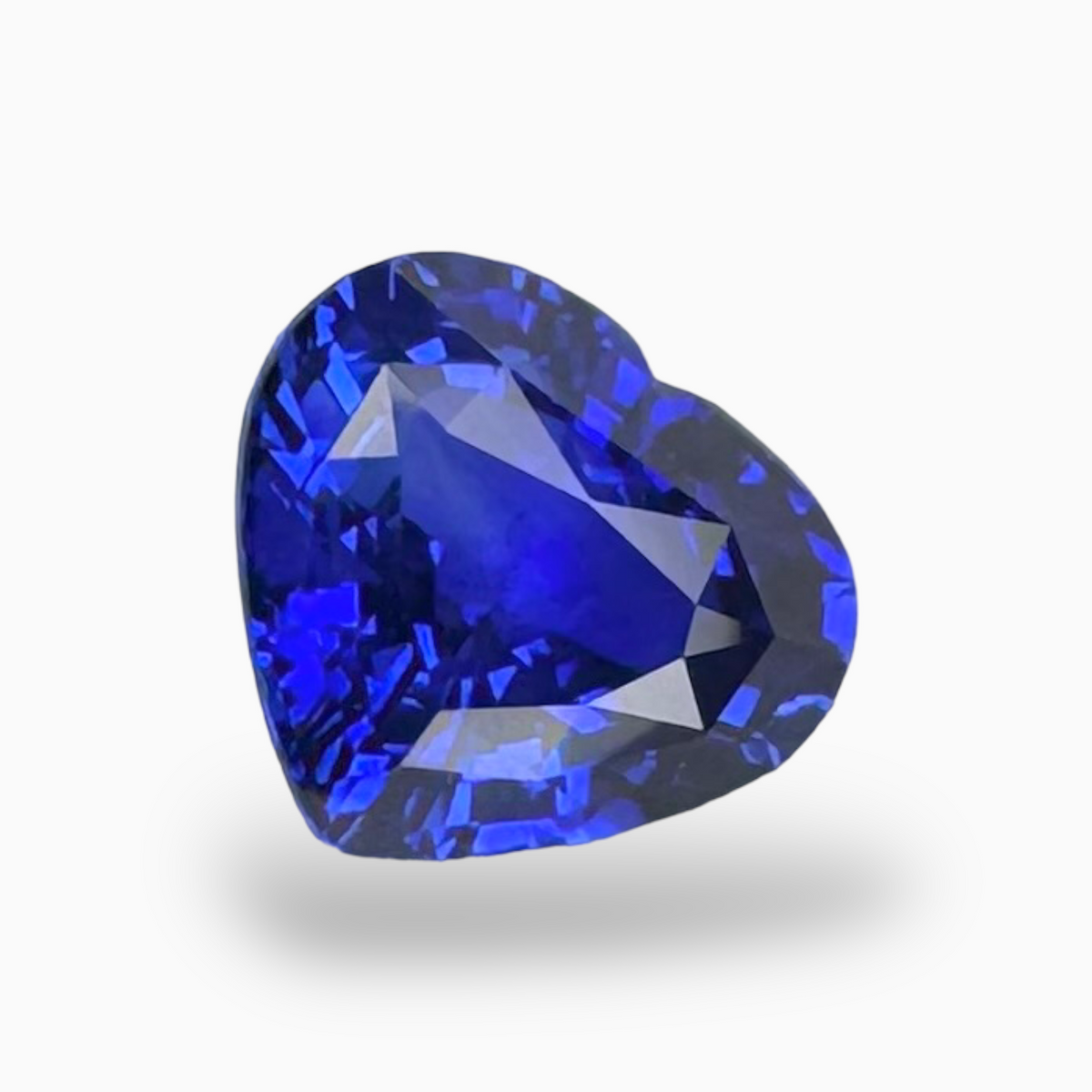 Natural Blue Sapphire Stone 2.58 Carats Heart Shape 7.87X8.75mmIDL Certified